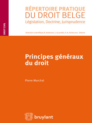 cover image of Principes généraux du droit